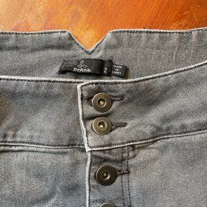 Prana Aubrey Denim High-Rise Jean Skirt